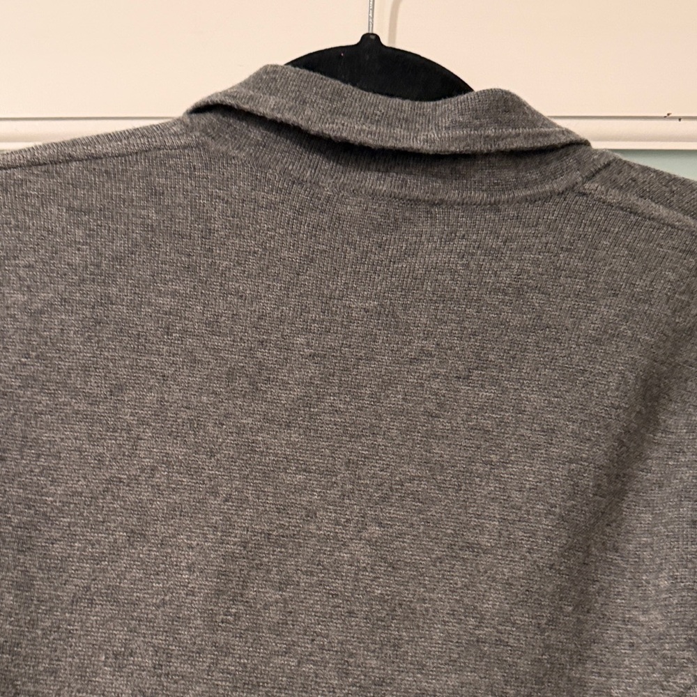 Whistles Charcoal Gray Women's Double-breasted Sweater Blazer - Picture 5 of 7
